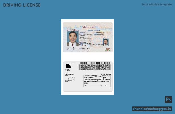 USA Missouri Führerscheinbeispiel